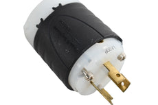 NEW Pass & Seymour L620P Turnlok Industrial Spec Grade Locking Plug, 20 Amp 250V, NEMA L6-20P, Black/White