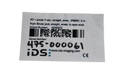 NEW IDS AD00073 I/O + power, standard Y-cable, IP 65/67, straight, 5 m