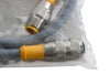 NEW Turck RK 4.5T-1-RS 4.5T Cordset, M12 Male to M12 Female, Gray, 5 cond., 1 meter, PVC, Eurofast Series