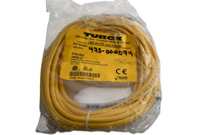 NEW Turck PKG 4M-5 Cordset, M8 Female to Cut-end, Yellow, 4 cond., 5 meters, PVC, Picofast Series