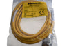 NEW Turck RSM 40-2M Cordset, Straight, Male, 18 AWG, 2 Meter, PVC, 300 VAC/VDC, Eurofast Series