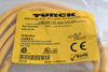 NEW Turck RSM 40-2M Cordset, Straight, Male, 18 AWG, 2 Meter, PVC, 300 VAC/VDC, Eurofast Series