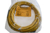 NEW Turck RKM 40-4M Cordset, 7/8-16 Female to Cut-end, Yellow, 4 cond., 4 meters, PVC