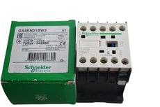 NEW Schneider Electric CA4KN31BW3 Control Relay, 3NO/1NC, 24 VDC, 10A, DIN Rail, TeSys K Series