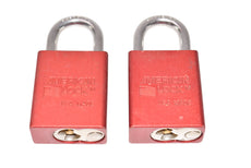 Lot of 2 American Lock PEMg Series 1105 Padlock - No keys