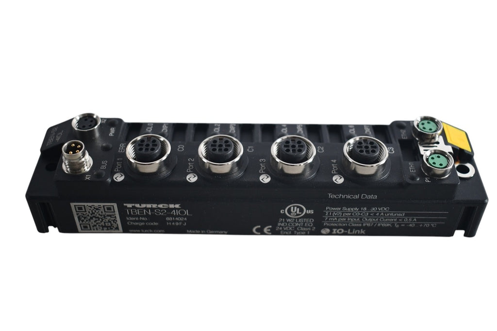 NEW Turck TBEN-S2-4IOL Sensor Junction Box, 4 x M8 Port, Profinet, Eth ...