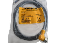 NEW Turck WKV 4.5T-1 M12 eurofast Cordset Right Angle Female Connector Cable Assy