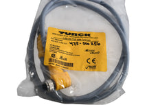 NEW Turck WKS 4.5T-1-RSS 4.5T, U0962-68, Double-ended Cordset, Right angle Female Connector to Straight Male Connector