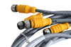 Lot of 3 NEW Turck RKS 4.4T-1.6-RSS 4.4T Double-ended cable / cordset .6m / 5ft length