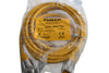 NEW TURCK RSM RKM 40-3M CORDSET 4 PIN 7/8'' MINI M/F STR 3M PVC YE 18AWG 300VAC/DC