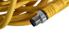 Turck RKC 4.4T-10-RSC 4.4T Cordset, M12 Male to M12 Female, Yellow, 4 cond., 10 meters, PVC