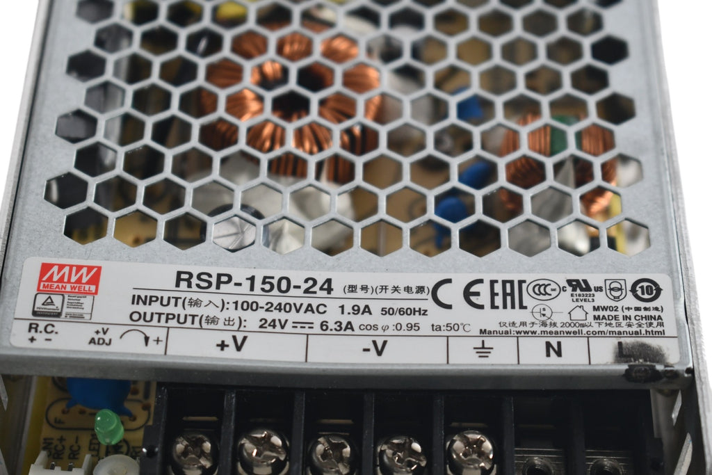 Mean Well RSP-150-24 AC-DC Single Output Enclosed power supply; Output ...
