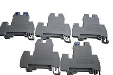 Lot of 5 Konnect-It KN-D10 Single-Level Terminal Blocks Grey