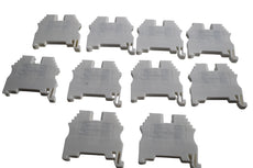 Lot of 10 NEW Konnect-It KN-T12 screw single-level feedthrough terminal block White