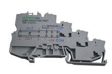 NEW Wago 2000-5420/1399-987 Terminal Block Connector 10 Position Feed Through Gray