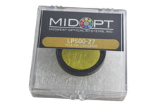 NEW Midopt Midwest Optical Systems LP500-27 Yellow Longpass Filter M27x0.5