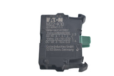 NEW Eaton - Cutler Hammer M22-K10 Contact Block For Non-Illum Pushbutton, Screw Term, Flush, Rmq-Titan M22 Series