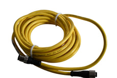 NEW Banner Engineering DEE2R-815D Cordset, M12 Straight, Female to Male, 8 Wire, 15 FT, PVC, Yellow, DEE2R Series