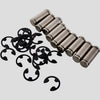 Pack of 9 NEW SMC NY-125 Piston Rod Parts - FOR PARTS