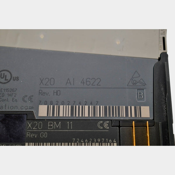 B&R X20AI4622, Analog input module, 4 inputs, 10 V or 0 to 20 mA / 4 ...