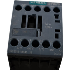 NEW Siemens 3RT6015-1BB41 Contactor DC 24 V AC3 3 kW 400 V AUX contacts: 1 NO 3-pole, size S00 screw terminal