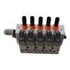 SMC SYJ514M-5MZ-01T Solenoid Valves 24VDC x 5 with Manifold Base