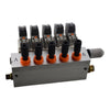 SMC SYJ514M-5MZ-01T Solenoid Valves 24VDC x 5 with Manifold Base