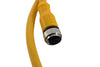 Turck RKC 4.4T-10-RSC 4.4T Cordset, M12 Male to M12 Female, Yellow