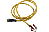 Banner Engineering DEE2R-58D Cordset, M12 Straight, Female to Male, 5 Pin, 8 ft, Yellow