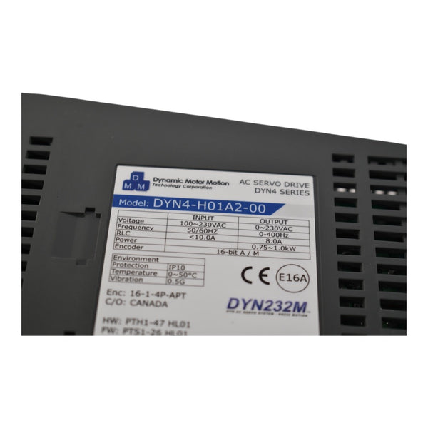 Dynamic Motor Replacement NEW DMM Dynamic Motor Motion DYN4-H01A2-00 SERVO DRIVE SINGLE/THREE-PH ...