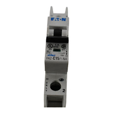 NEW Eaton - Cutler Hammer FAZ-C15/1-NA-SP Circuit Breaker, Supplementary, Mini, C Curve, 15A, 1 Pole