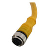 Turck RKC 4.4T-2-RSC 4.4T Cordset, M12 Male to M12 Female, Yellow, 4 cond., 2 meters, Eurofast Series