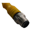 Turck RKC 4.4T-2-RSC 4.4T Cordset, M12 Male to M12 Female, Yellow, 4 cond., 2 meters, Eurofast Series