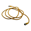 Turck RKC 4.4T-2-RSC 4.4T Cordset, M12 Male to M12 Female, Yellow, 4 cond., 2 meters, Eurofast Series