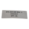 NEW 475-000189 Rev. 1 VBM1917 PLC Cable Assy Connector