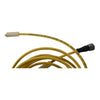 Murrelektronik 7000-40021-0240300 connection cable, M12 axial male to M12 axial female, 4-pole, PUR/PVC jacket, yellow, 9.8ft/3m