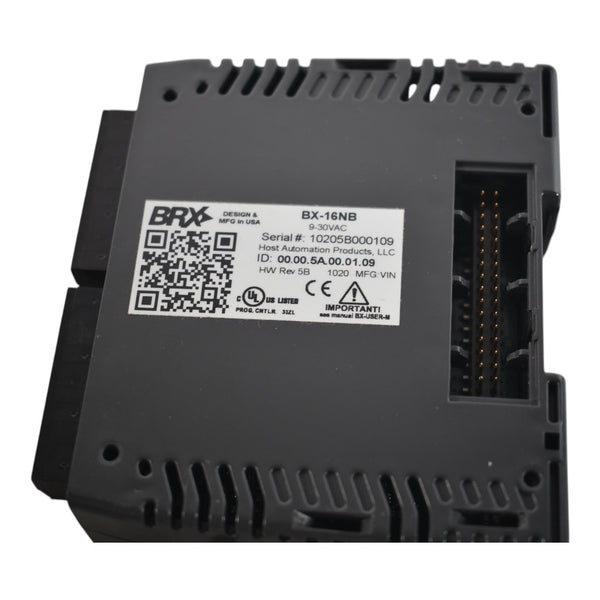 BRX BX-16NB discrete input module, 16-point, 12-24 VAC, 4 isolated com ...