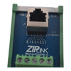 NEW ZIPLink ZL-RTB-RJ45 feedthrough communication module, 10-position terminal block to RJ45 8P8C female, DIN rail mount