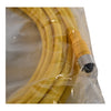 NEW Mencom MDCP-8MFP-10M Cable, MDC, Shielded, 8 Pole, Male/Female, 10M, 2A, Yellow