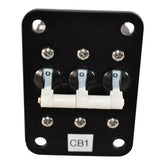 TE Connectivity W69-X2Q12-30 Circuit Breaker Magnetic (Hydraulic Delay) 30A 277 V AC DC Lever Panel Mount