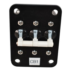 TE Connectivity W69-X2Q12-30 Circuit Breaker Magnetic (Hydraulic Delay) 30A 277 V AC DC Lever Panel Mount