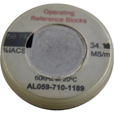 Hocking AL059-710-1189 Operating Reference Block Conductivity 58.74%IACS 60KHz