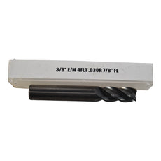 MP Tool 3/8'' Carbide End Mill 4FL .030r 7/8'' LOC 2-1/2'' OAL