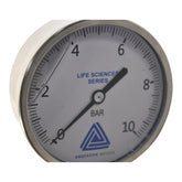 NEW Anderson-Negele EM071010041011A0000 GAUGE 1.5'' TC BOTTOM MOUNT 0-100 PSI 3.5'' DIAL STANDARD REZERO