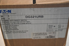 NEW Eaton - Cutler Hammer DG321UGB Switch, General Duty Safety, 3 Pole, 30A, Nema 1, Non-Fusible