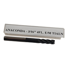 NEW Anaconda 3/16'' 4FL End Mill TIALN 2'' OAL