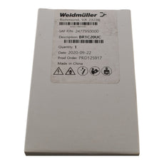 NEW Weidm�ller BR1C20UC 2477950000 Circuit Breaker Thermal Magnetic 20A 277 V AC 60 V DC Lever DIN Rail