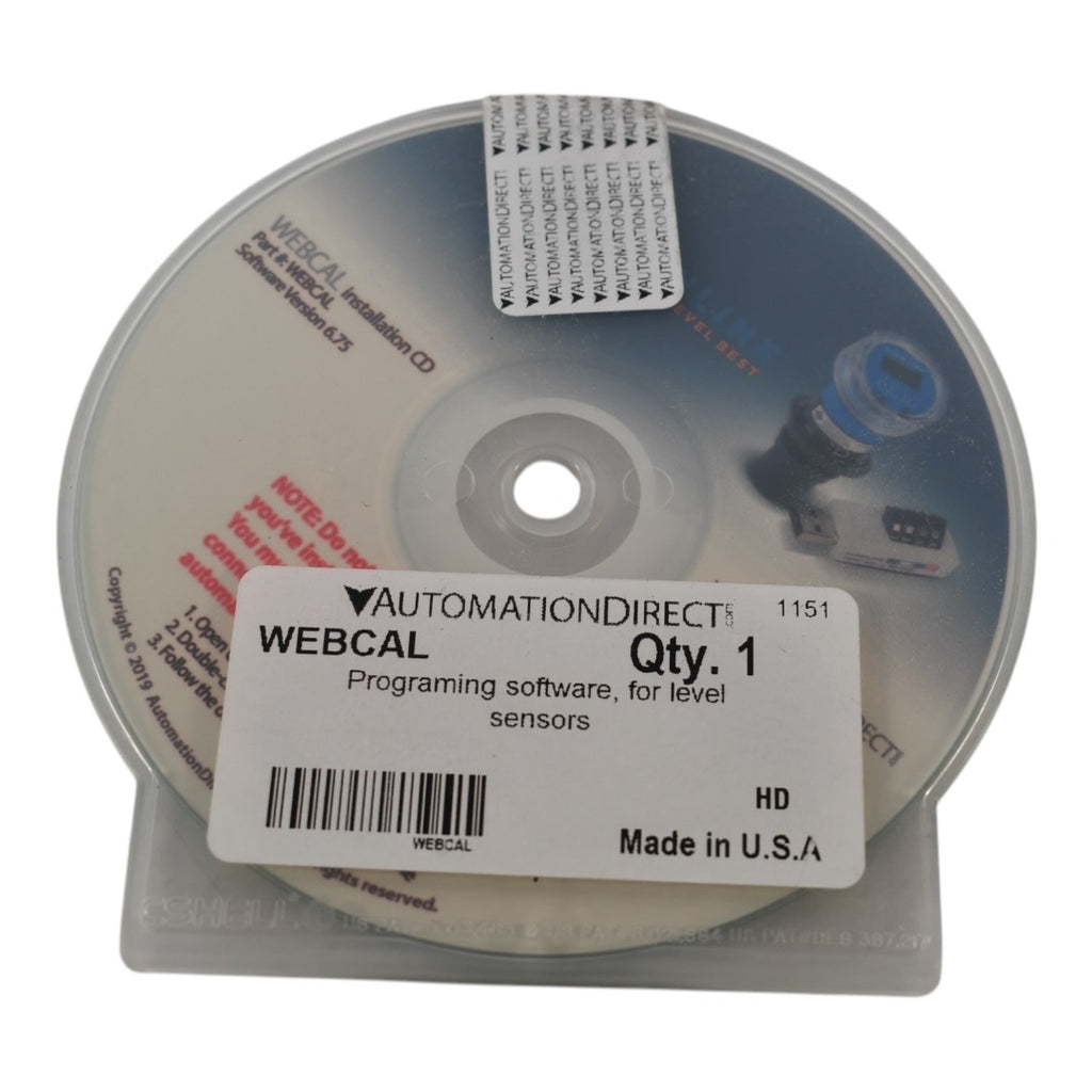 Webcal Software NEW Automation Direct 1151 WEBCAL Programing Software For Level Sensor ...
