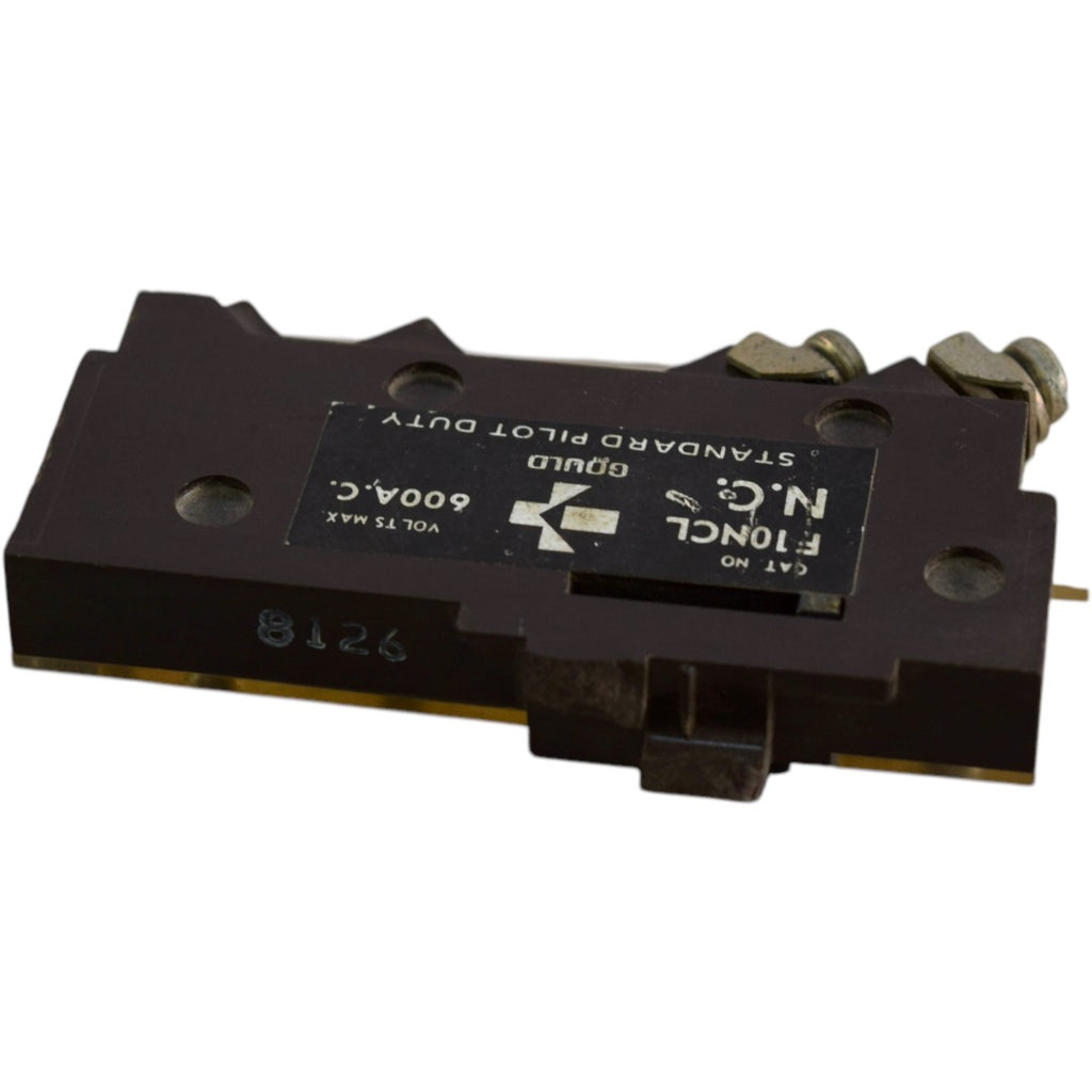 GOULD F10NCL Auxiliary Interlock Contact 600 VAC MAX Standard Pilot Du ...