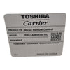 Toshiba Carrier RBC-AMS54E-UL Wired Remote Controller (Programmable)